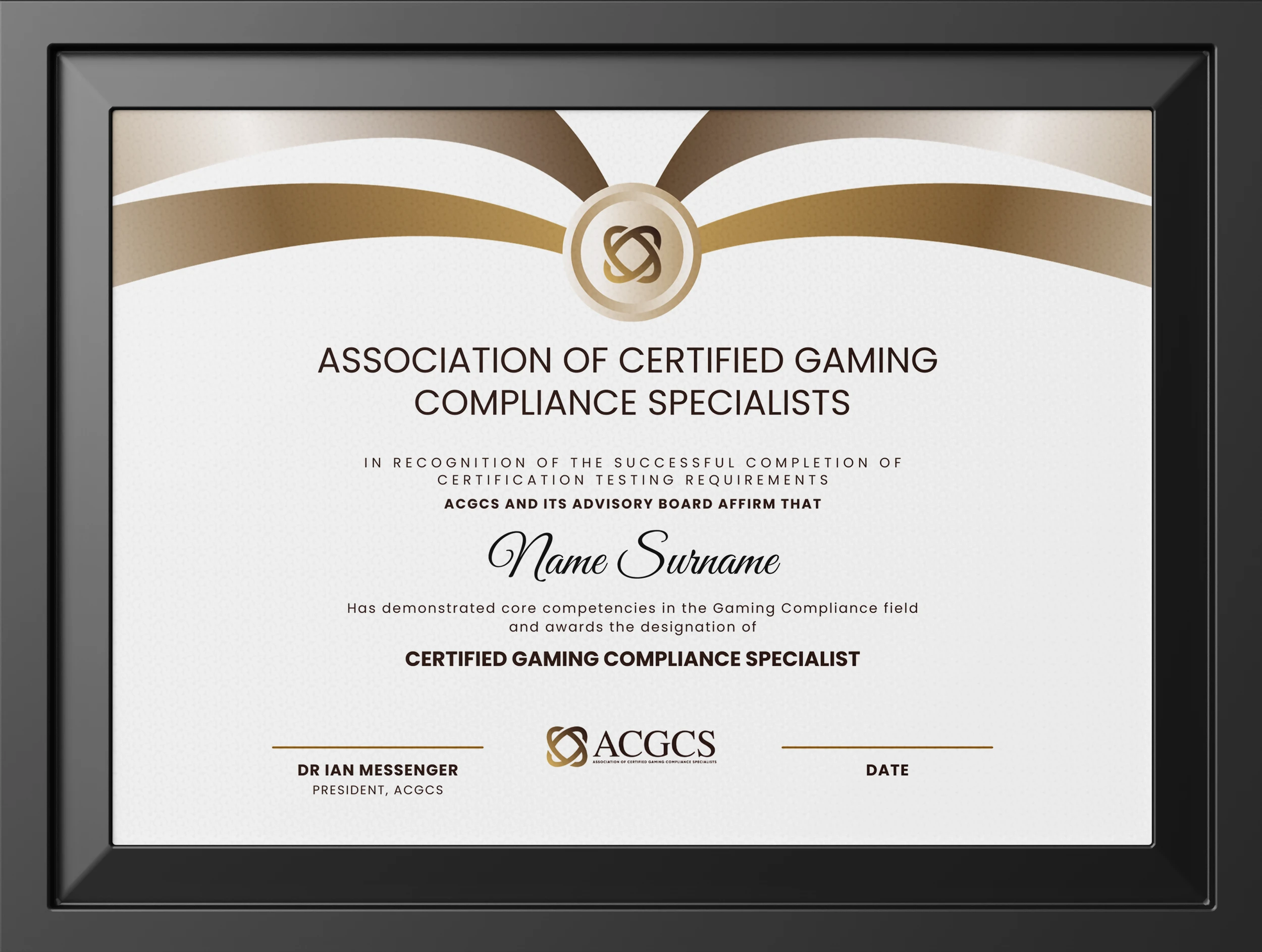 澳门博彩监察协调局颁发的合法博彩牌照徽章